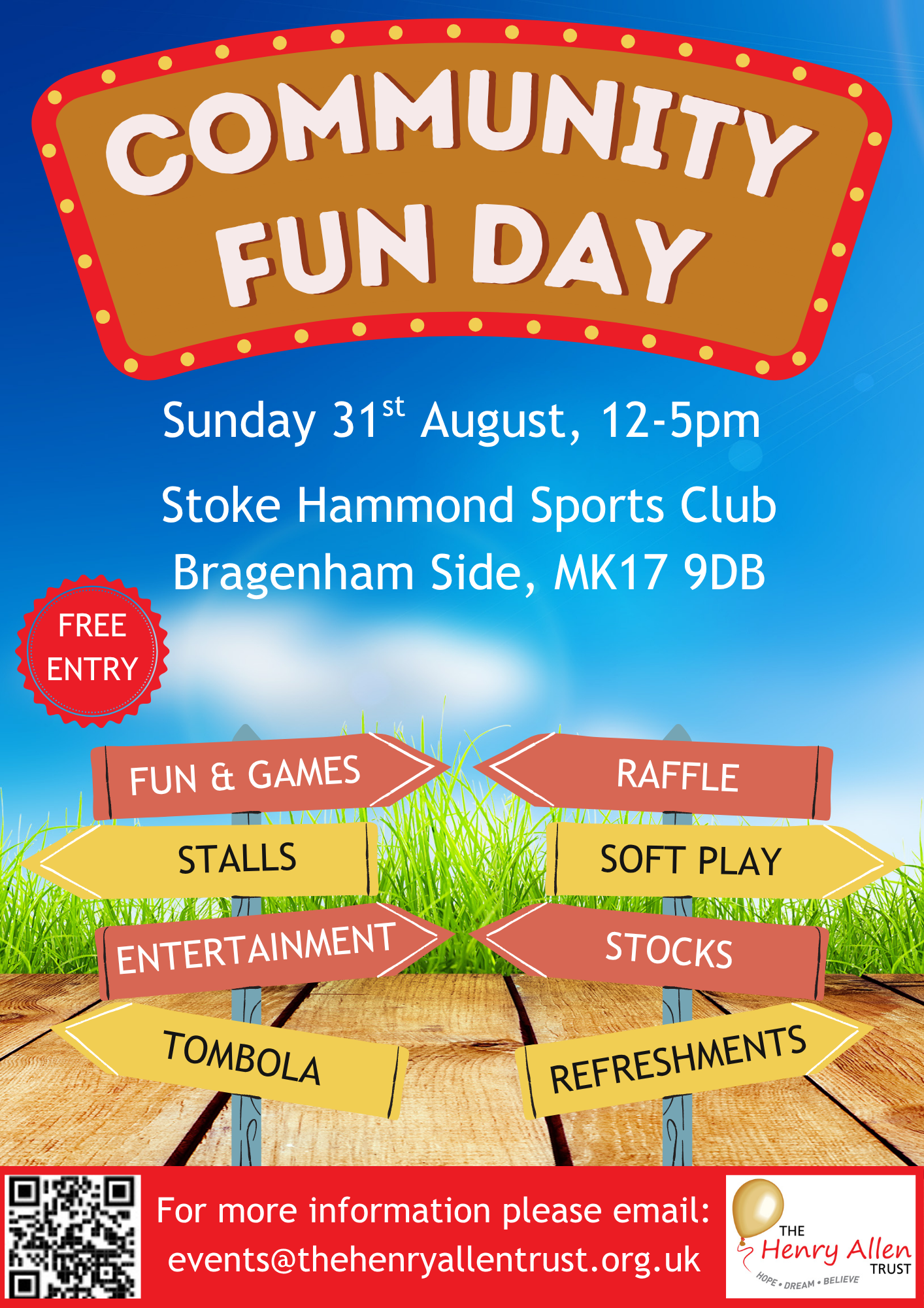 Community Fun Day 31st August