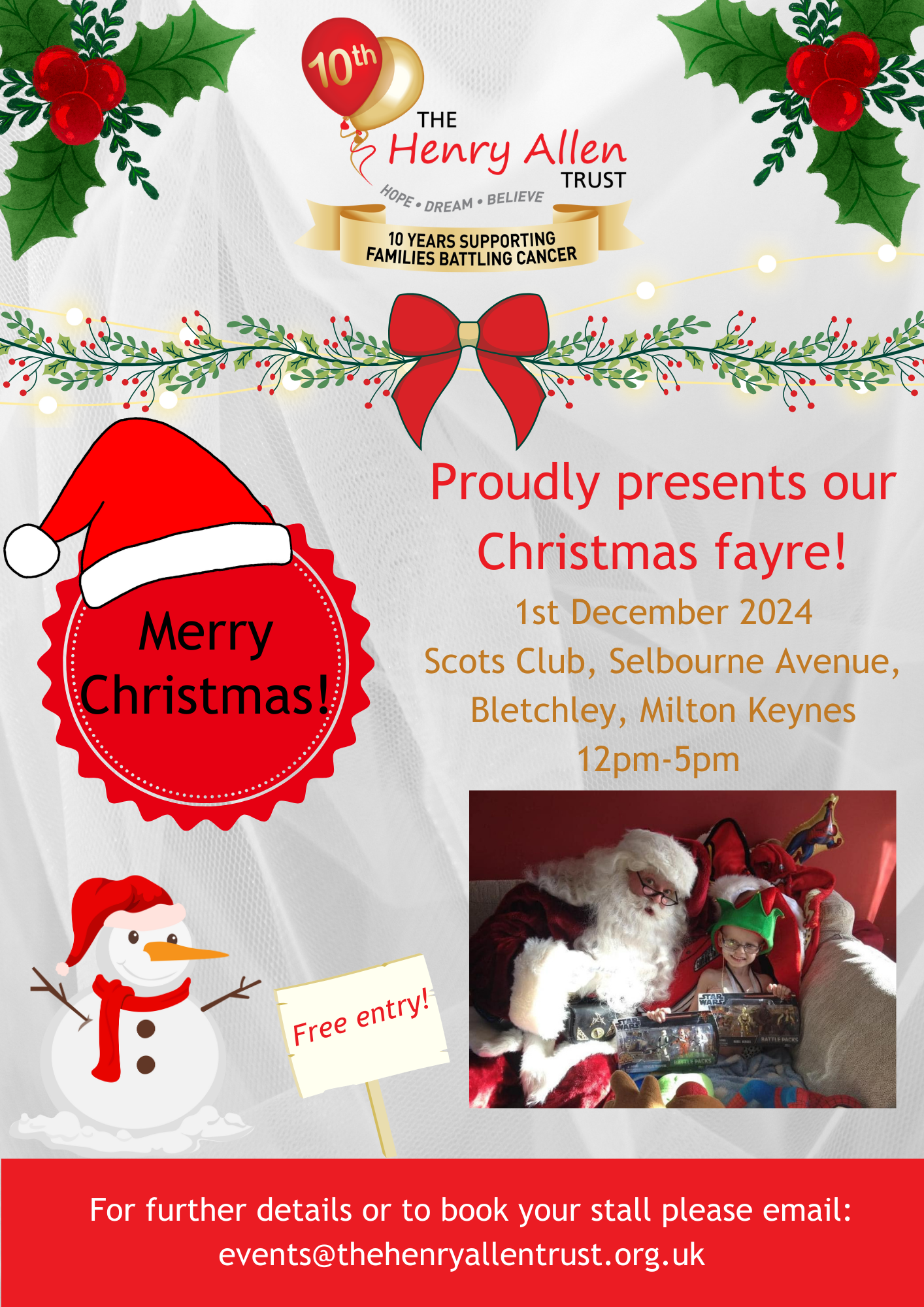 Christmas fair flyer